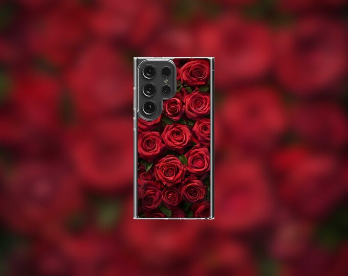 Romantic Roses Samsung Clear Case - S22/S23/S24 Series