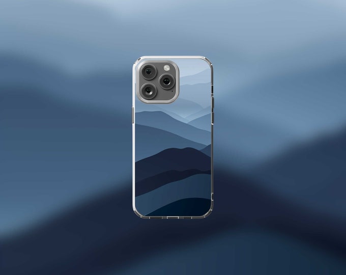 MagSafe Clear iPhone 12-15 Case - Dark Hills Design Customizable Protection