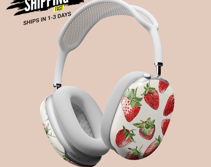 AirPods Max Headphone Covers | Summertime Strawberries | AirPods Max Case | AirPod Max Cover