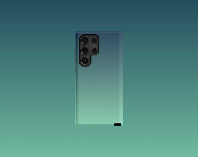 Seafoam Green Samsung Tough Case - S22/S23/S24 Series, Matte/Glossy Finish