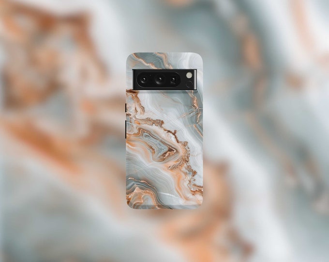 Classic Marble Tough Phone Case For Google Pixel 9, 9 Pro, 9 Pro XL, 8, 8 Pro, 7, 7 Pro, 6, and 6 Pro