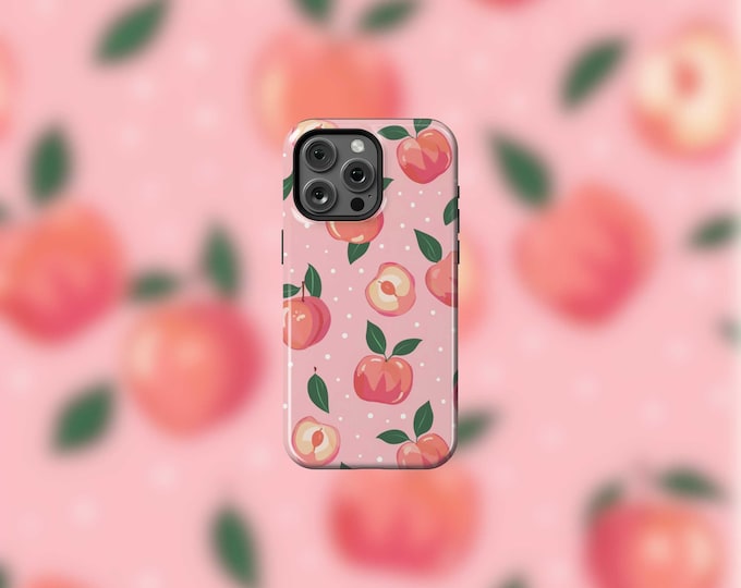 Cute Summer Peaches MagSafe Tough Case for iPhone 13-16 and 16e Durable Protection  Stylish Design
