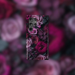 Wunderschöne lila Rosen Samsung Tough Case - S22-S24 Serie