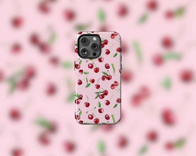 Summer Cherries MagSafe Tough iPhone 13-16 and 16e Case