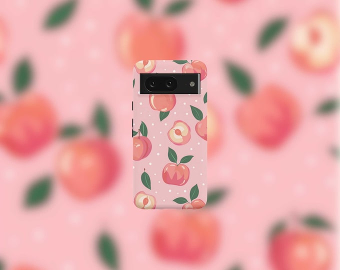 Cute Summer Peaches Tough Phone Case for Google Pixel 6 6 Pro 7 7 Pro 8 8 Pro 9 9 Pro 9 Pro XL - Design Vibrant Print Stylish Protection