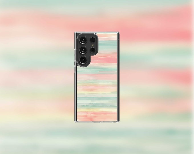 Soft Pastel Watercolor Samsung Clear Case - S22/S23/S24 Series