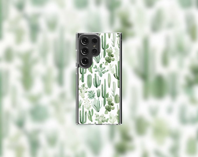 Desert Cactus Samsung Clear Case - S22/S23/S24 Series