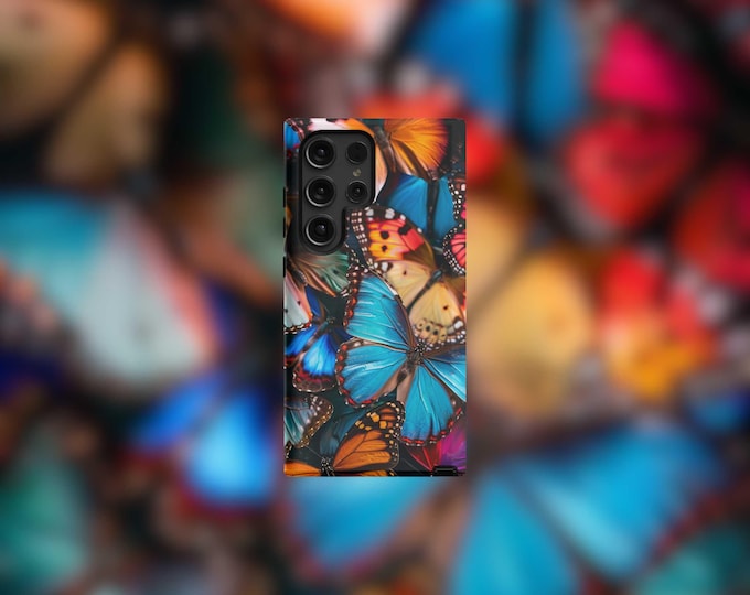 Colorful Butterflies Samsung Tough Case - S22-S25 Series