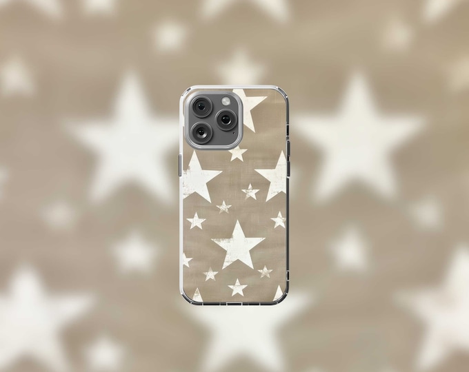 Clear MagSafe iPhone Case for 12-15 STARS  LIGHTS Design