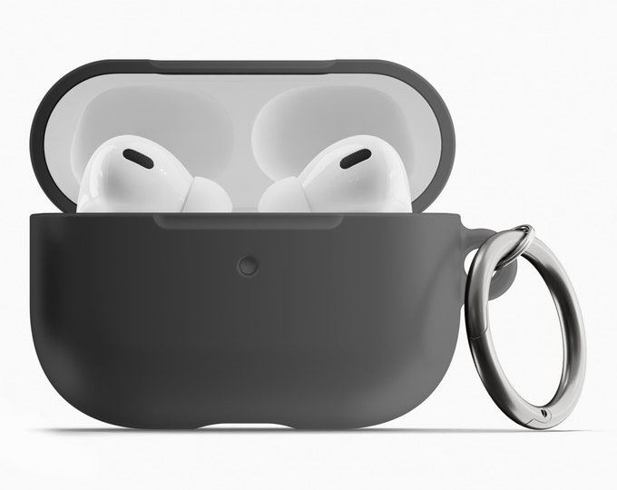 Black Grey Gradient AirPod Case - High-Quality Polycarbonate, Scratch-Resistant, for 1st/2nd Gen & Pro