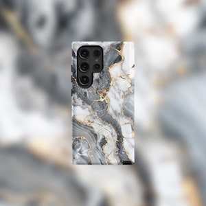 Marbled with Gold Details Samsung Tough Case - S22-S24 Series
