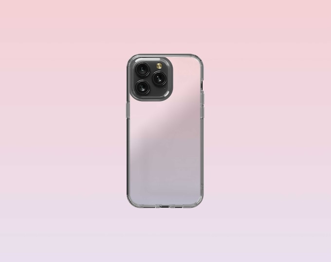 Clear MagSafe iPhone Case with Lavender Rose Design for Models 12-15