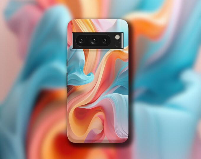 Serene Pastel Google Pixel 8 Pro Case - Compatible with Pixel 6/6 Pro/7/7 Pro, Durable Dual-Layer Protection