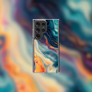 Vibrant Marble Samsung Clear Case - S22/S23/S24 Series