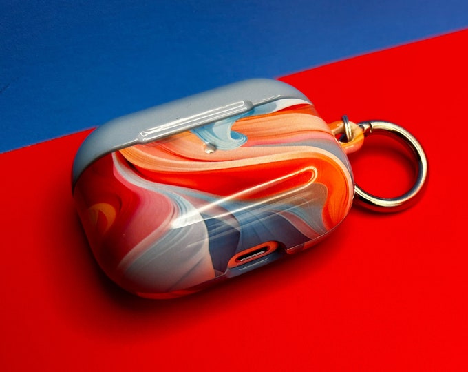 Pastel AirPod Case w/Keychain - Fits 1st 2nd Gen AirPods AirPod Pros