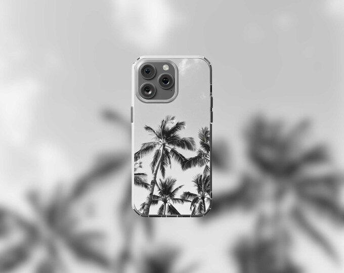 BW TROPICAL PALMS MagSafe Clear Case for iPhone 13-16  Stylish Protection