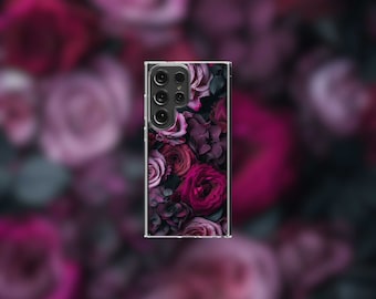 Gorgeous Purple Roses Samsung Clear Case - S22/S23/S24 Series