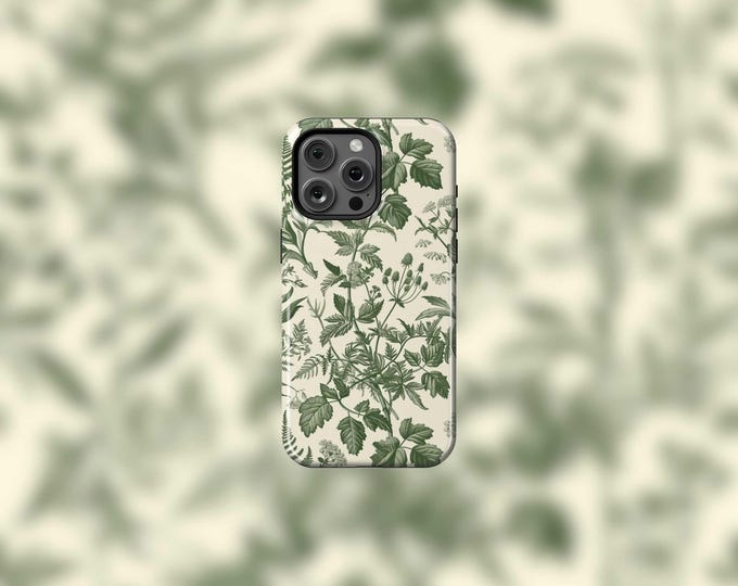 Green Botanicals MagSafe Tough iPhone 13-16 and 16e Case