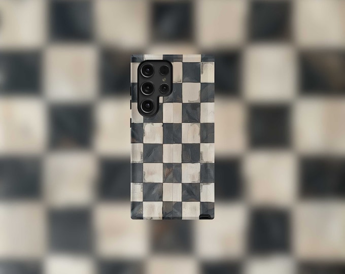 Checkered Samsung Tough Case - S22-S24 Series