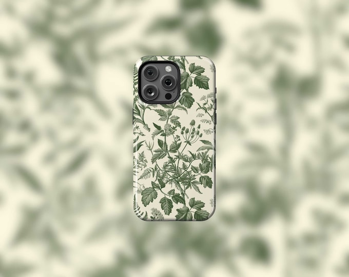 Green Botanicals MagSafe Tough iPhone 12-15 Case