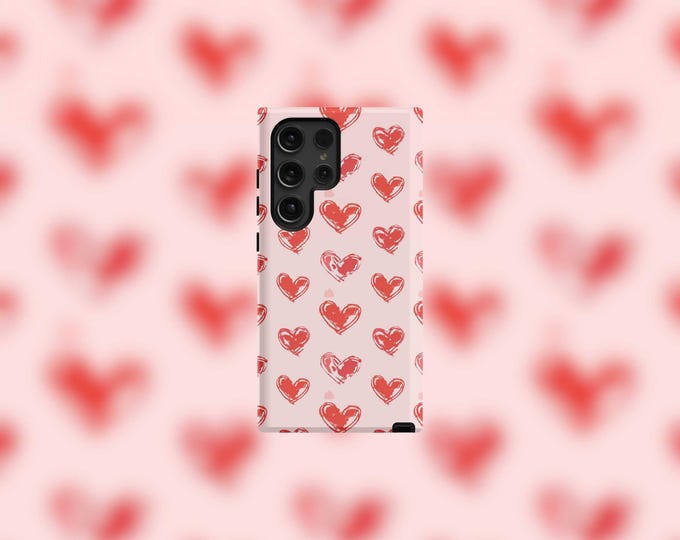 Red Hearts Samsung Tough Case - S22-S25 Series