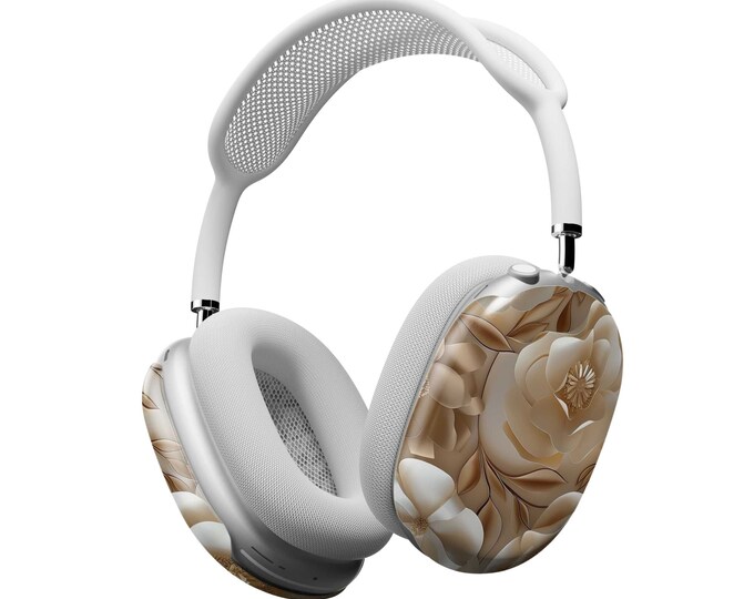 AirPods Max Headphone Covers | Beige Floral | AirPods Max Case | AirPod Max Cover