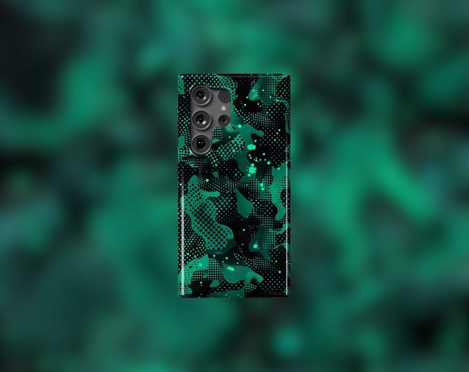 Pixelated Camouflage Samsung Tough Case - S22-S24 Series