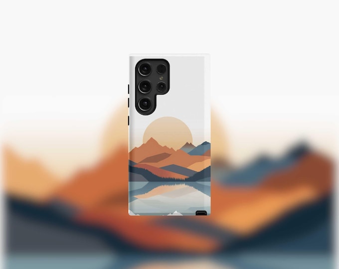 Mountains Landscape Tough Case for Samsung S22-S25 Series - Durable Protection