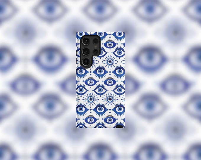 Blue Evil Eye Samsung Tough Case - S22-S24 Series