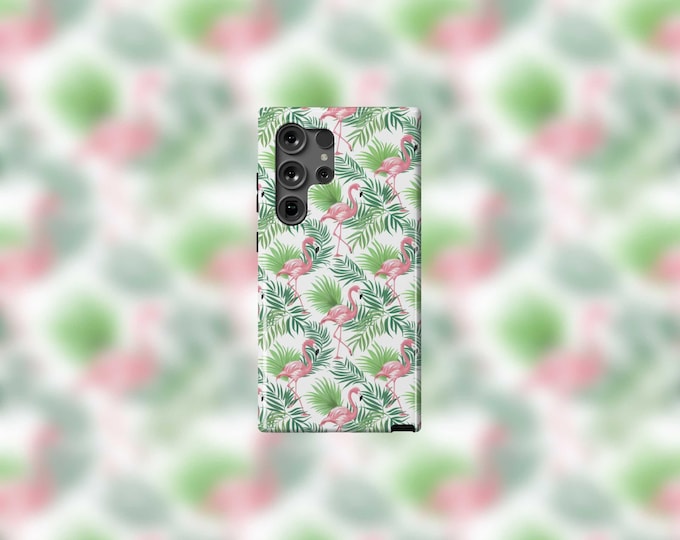 Tropical Flamingos Samsung Tough Case - S22-S25 Series