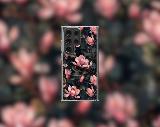 Magnolia Blossoms Samsung Clear Case - S22/S23/S24 Series