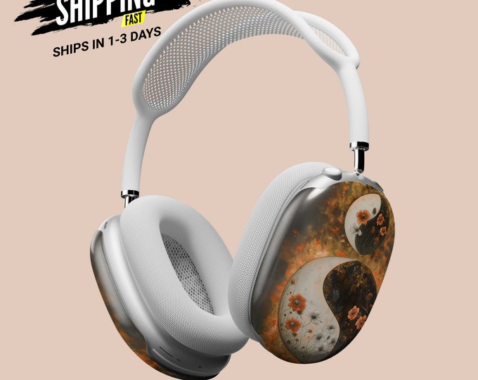 AirPods Max Headphone Covers | Floral YinYang | AirPods Max Case | AirPod Max Cover