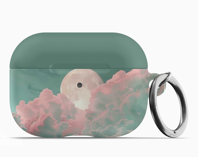 Peaking Moon AirPod Case w/Keychain - Fits 1st 2nd Gen AirPods AirPod Pros