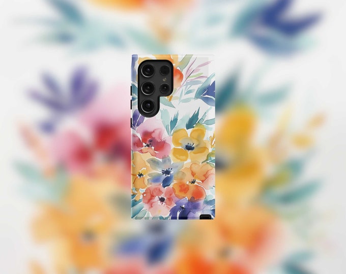 Pastel Watercolor Bouquet Samsung Tough Case - S22-S24 Series