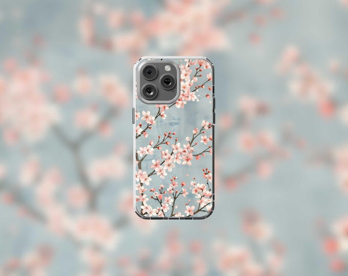 Cherry Blossom Clear MagSafe iPhone Case  Full Bloom Design for iPhone 13-16