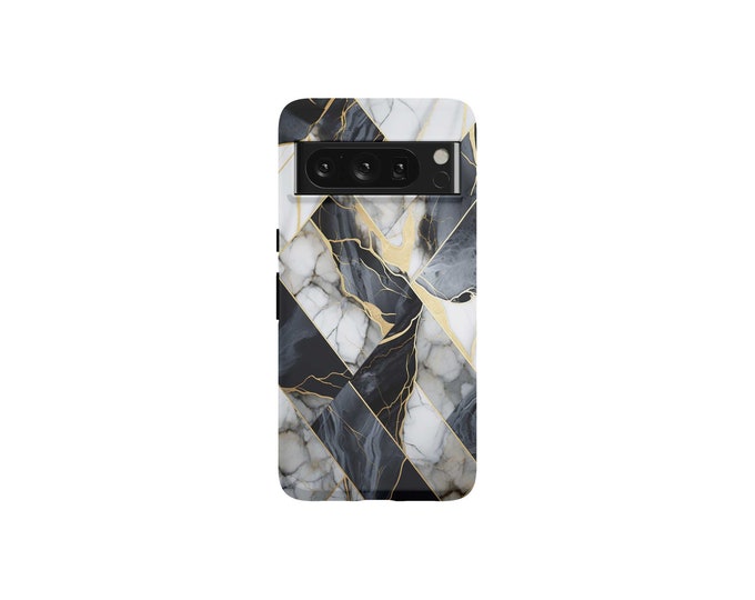 Marble Google Pixel Chic Geometric Case - Fits 6, 7, 8 Series