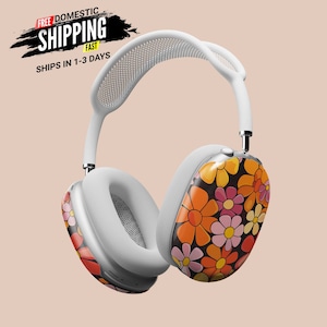 AirPods Max Headphone Covers | Retro Flowers | AirPods Max Case | AirPod Max Cover