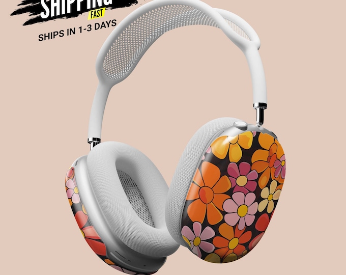 AirPods Max Headphone Covers | Retro Flowers | AirPods Max Case | AirPod Max Cover