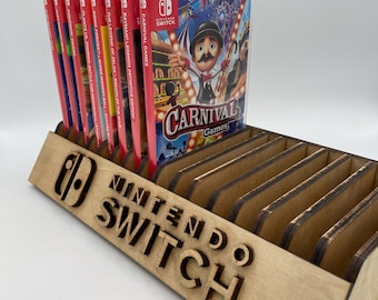 Laser Cut Switch Game Holder File: SVG, DXF, Ai, Light Burn (Digital Download)