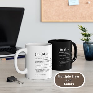 Jiu Jitsu Definition, Bjj Mug, Jiu Jitsu Mug, Brazilian Jiu Jitsu Mug, Martial Arts Mug, Dad Gift, Mother Gift, Kids Gift