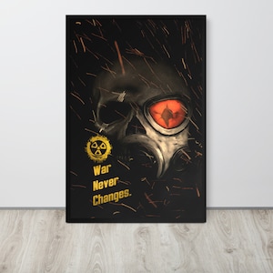 Nuclear Fall Out Poster, Nuclear Fall Out Print, War Never Changes, Gaming Poster, Herbst, Gaming Art, Post Apocalyptic, Gamer Print, Out