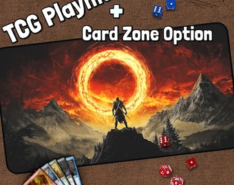Rings TCG Playmat, Ring MTG Play Mat With Zones, Lord Playmat, Knight Warrior Rings  Fantasy, Movie, Gifts for Gamers, Board Game