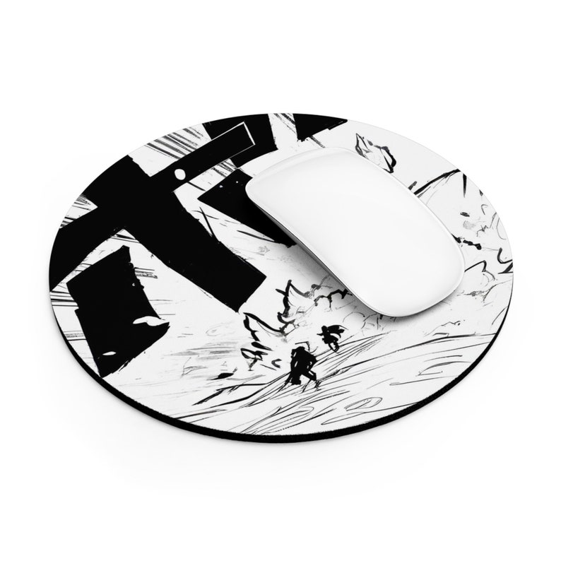 Anime Mouse Pad, Anime Desk Mat, White Mouse Pad, White Desk Mat, Minimalist Desk Mat, Gaming