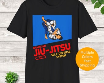 Retro BJJ Jiu Jitsu T-Shirt Unisex, Bjj Shirt, Jiu Jitsu Shirt, Brasilianisches Jiu Jitsu Shirt, Martial Arts Shirt, MMA