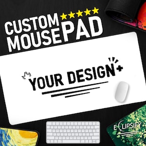 Custom Large Desk Mat And Mouse Pad, Custom Desk Pad, Custom Anime Mouse Pad, Personalized Gift, Husband Gift, Office Gift, Desk Accessory