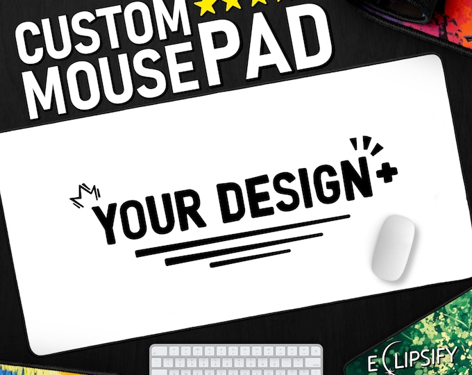 Custom Large Desk Mat And Mouse Pad, Custom Desk Pad, Custom Anime Mouse Pad, Personalized Gift, Husband Gift, Office Gift, Desk Accessory