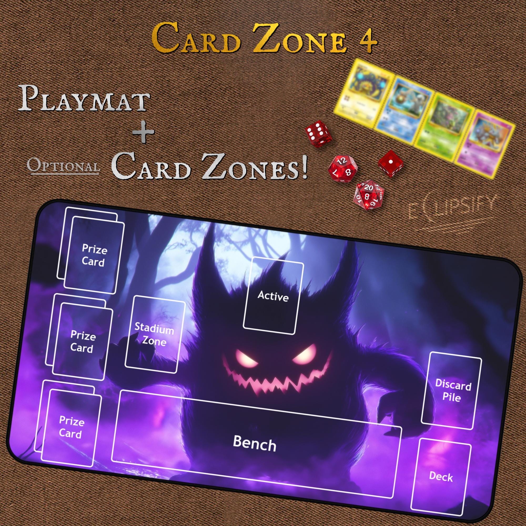 Dino Dynasty | YuGiOH! TCG Dinosaur Playmat | 62-35 cm Tapis de jeu (sans zones