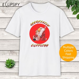 Aggressive Cuddling, Retro Shirt, UniSex, Jiu Jitsu Shirt, Street, Bjj Shirt, Jiu Jitsu Tee, Bjj Gift, MMA, Martial Arts Shirt, Fighter