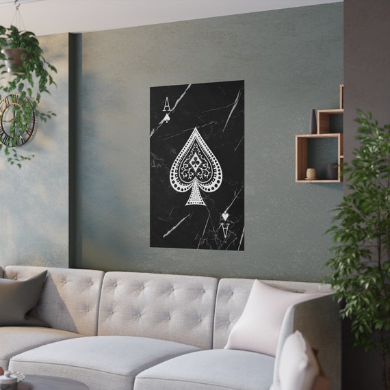 Ace of Spades Print, Ace of Spades Poster, Ace of Spades Art