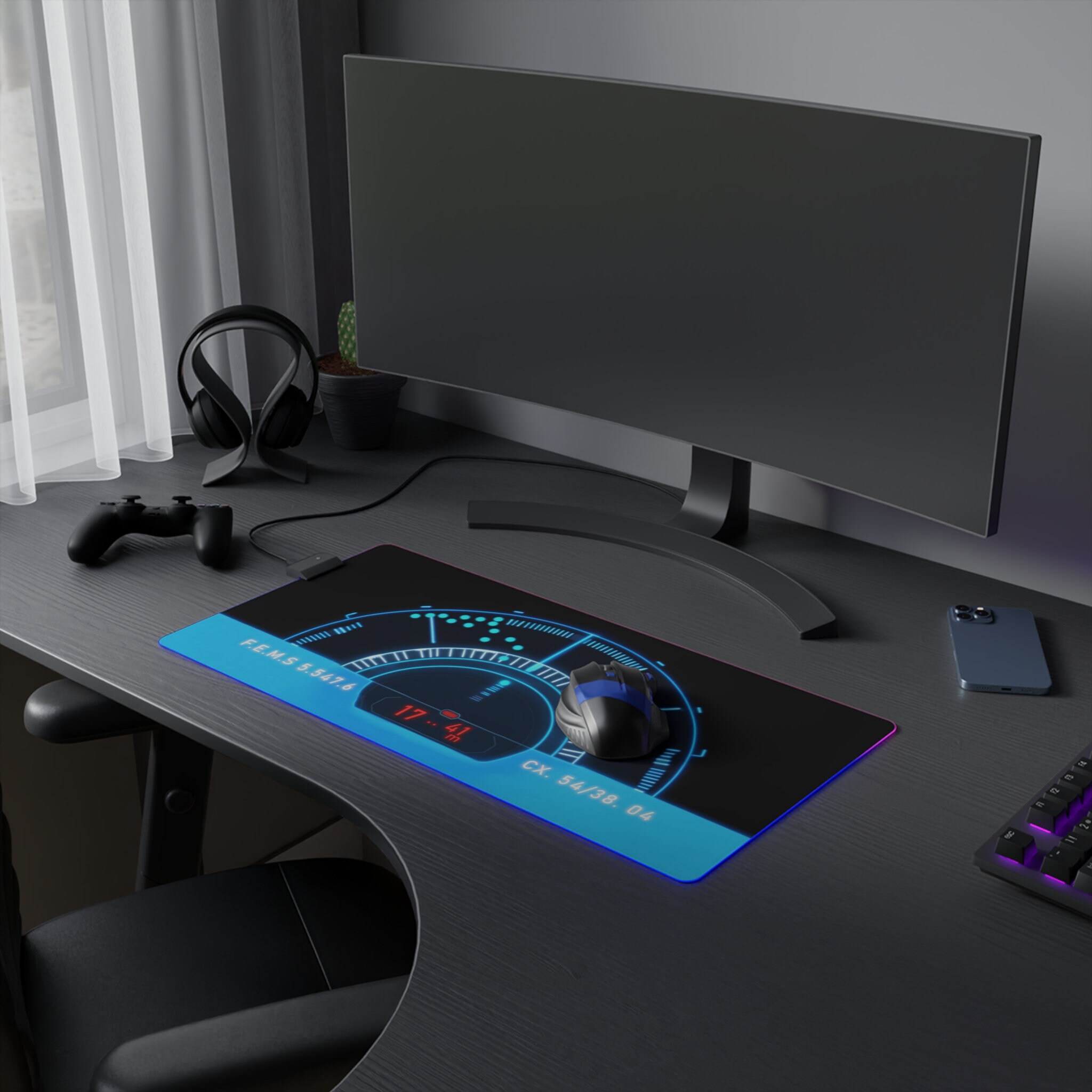 Sci Fi Motion Sensor Mouse Pad, Sci Fi Motion Sensor Desk Mat, Alien ...